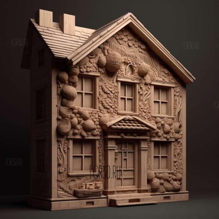 House MDseries 2 stl model for CNC